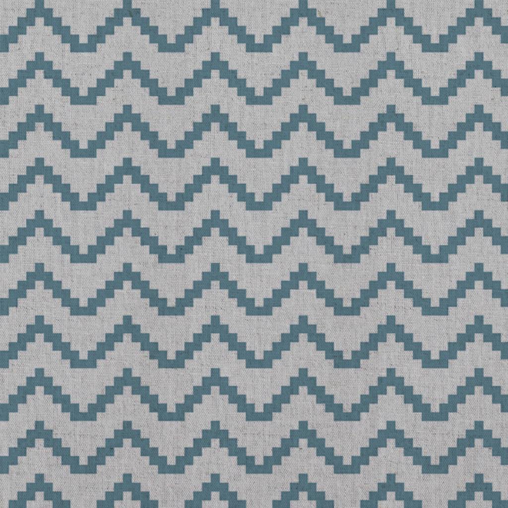 Azig Marine - Fabric for curtains and blinds printed with Blue