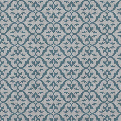 Brita Marine - Curtain fabric printed with Blue