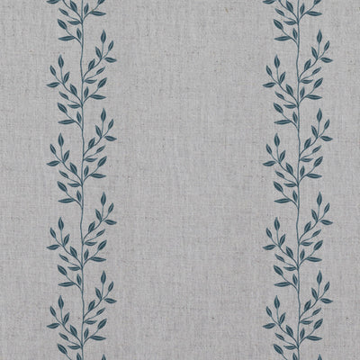 Shena Blue Stone - Natural fabric with botanical Blue print