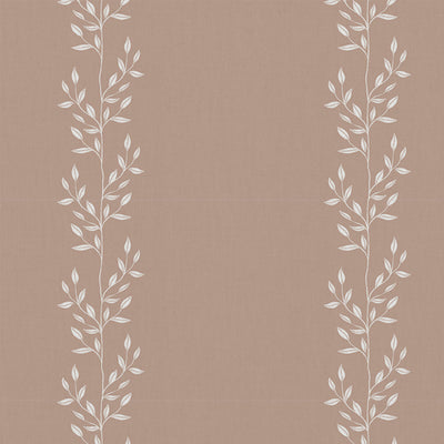 Shena New Blush INV - White fabric with botanical Pink inverted print