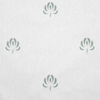 Sarianna Meadow - Curtain fabric with Green abstract print