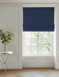 Danila Midnight - Strong & heavy blue colour cotton fabric. Ideal for upholstery, curtains and blinds etc.