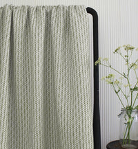 Fia Moss - Linen curtain fabric, abstract Green pattern