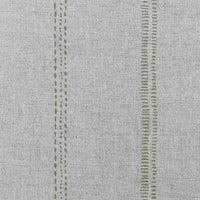 Rae Moss - Curtain fabric with green hand drawn stripes