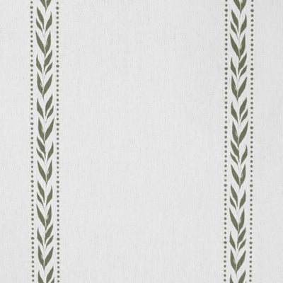 Helena Moss - curtain fabric with Green striped print