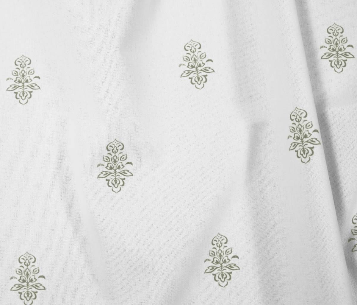 Lisana Moss - Curtain fabric with Green abstract print