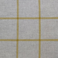 Tove Mustard - Checked fabric with Yellow checks for curtains, roman blinds