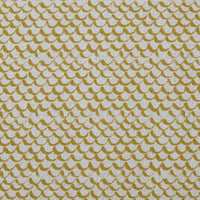 Jenna Mustard - Curtain fabric with Yellow abstract print