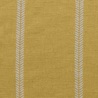 Rana Mustard - Yellow curtain fabric with hand drawn stripes