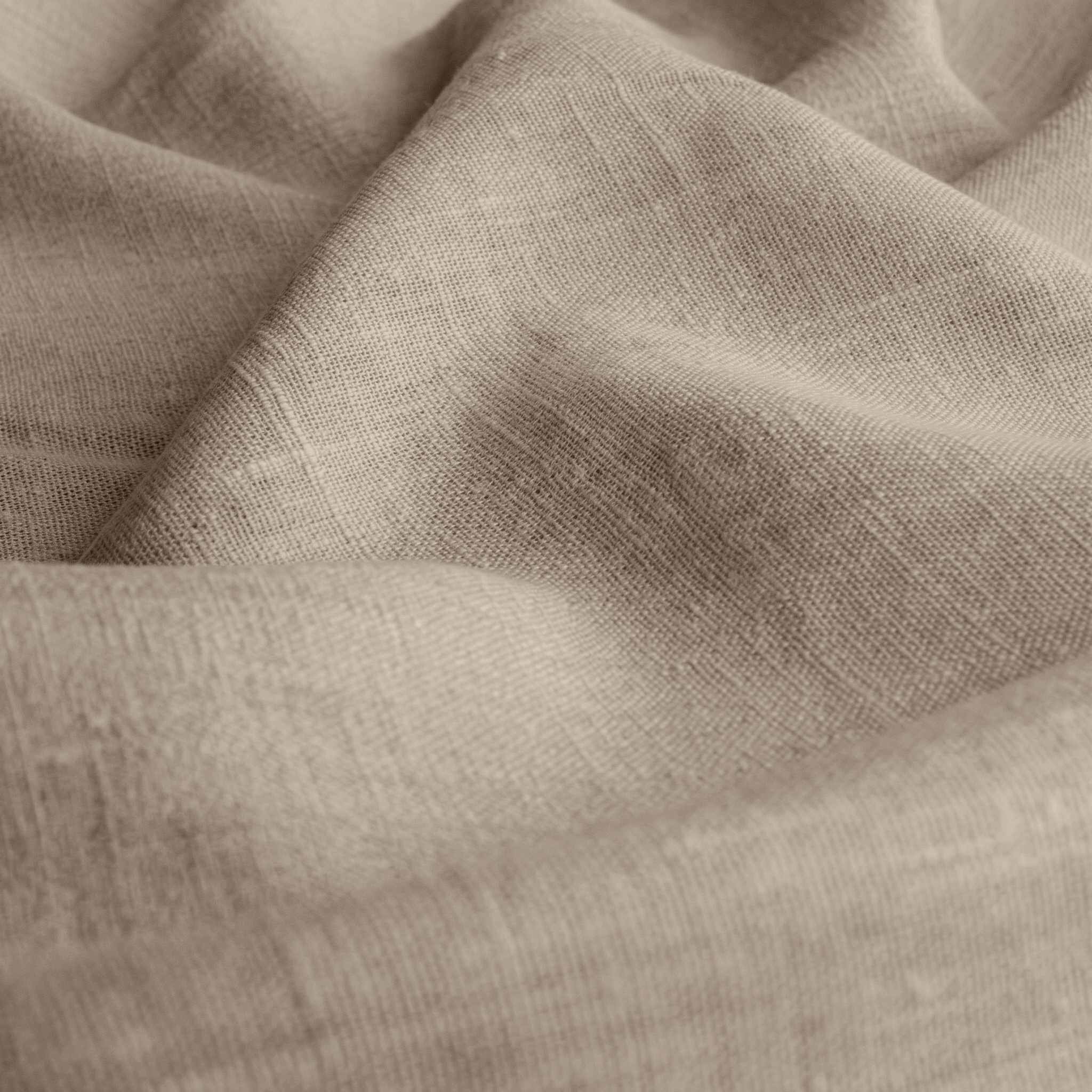 Natural Linen fabric - pre-washed 100% linen curtain fabric. Bianco Natural by Ada & Ina.