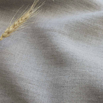 Linara Natural - 100% Linen fabric close-up shot