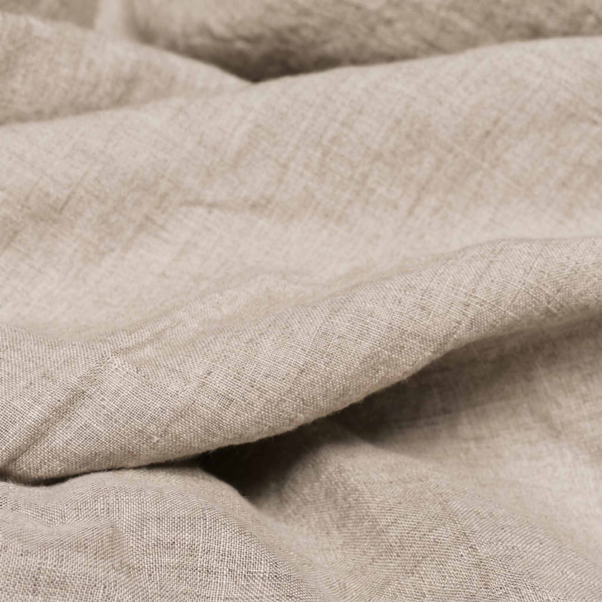 Natural Double width Linen fabric. Softened 280 cm wide. Vilgot Natural by Ada & Ina