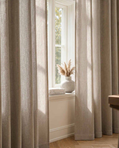 Natural Lined Linen curtains. Linara Natural by Ada & Ina