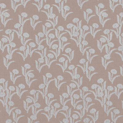 Nalini New Blush INV - Natural fabric with botanical Pink print