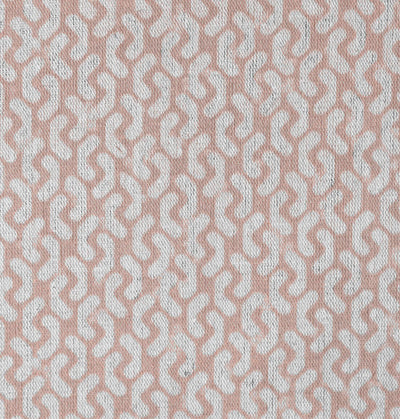 Arina New Blush - Natural curtain fabric, Pink abstract print