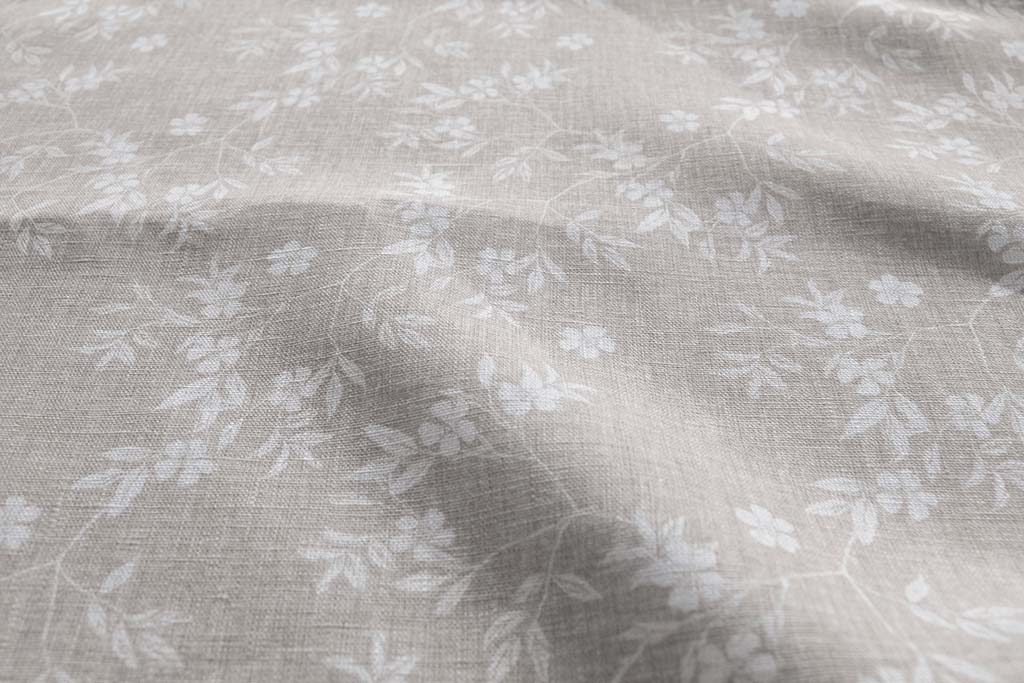 Merisa New Blush - Curtain fabric with Botanical Print