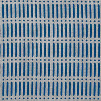 Egenia Night Blue - Natural curtain fabric, Blue abstract print