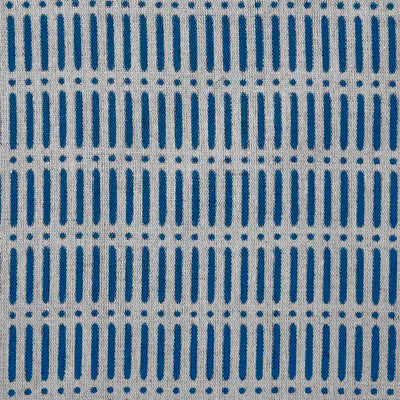 Egenia Night Blue - Natural curtain fabric, Blue abstract print