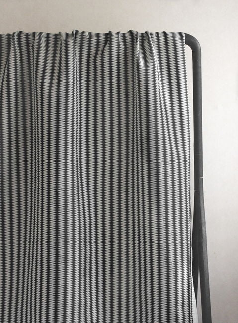 Ksenia Noir - Curtain fabric, abstract Black pattern