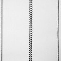 Berit Noir - curtain fabric with Black striped print