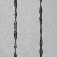 Irina Noir - Curtain fabric with Black abstract print