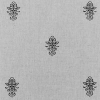 Lisana-NAT Noir - Curtain fabric with Black abstract print