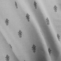Lisana-NAT Noir - Curtain fabric with Black abstract print