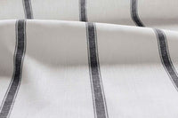 Rune Noir- vertical black tone striped fabric.