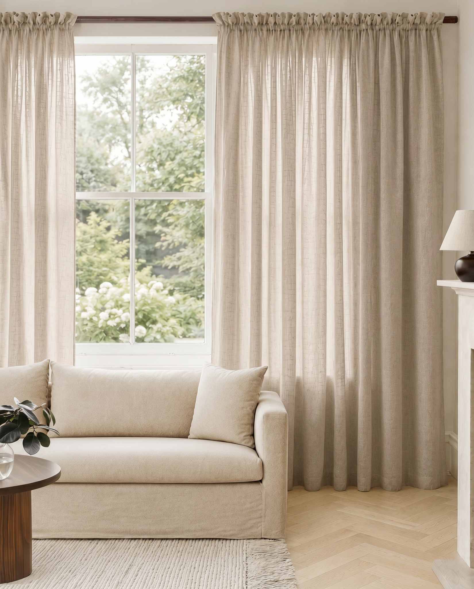 Oatmeal Linen Curtains. Mariana Oatmeal by Ada & Ina