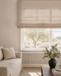 Oatmeal Linen Roman blind. Mariana Oatmeal by Ada & Ina