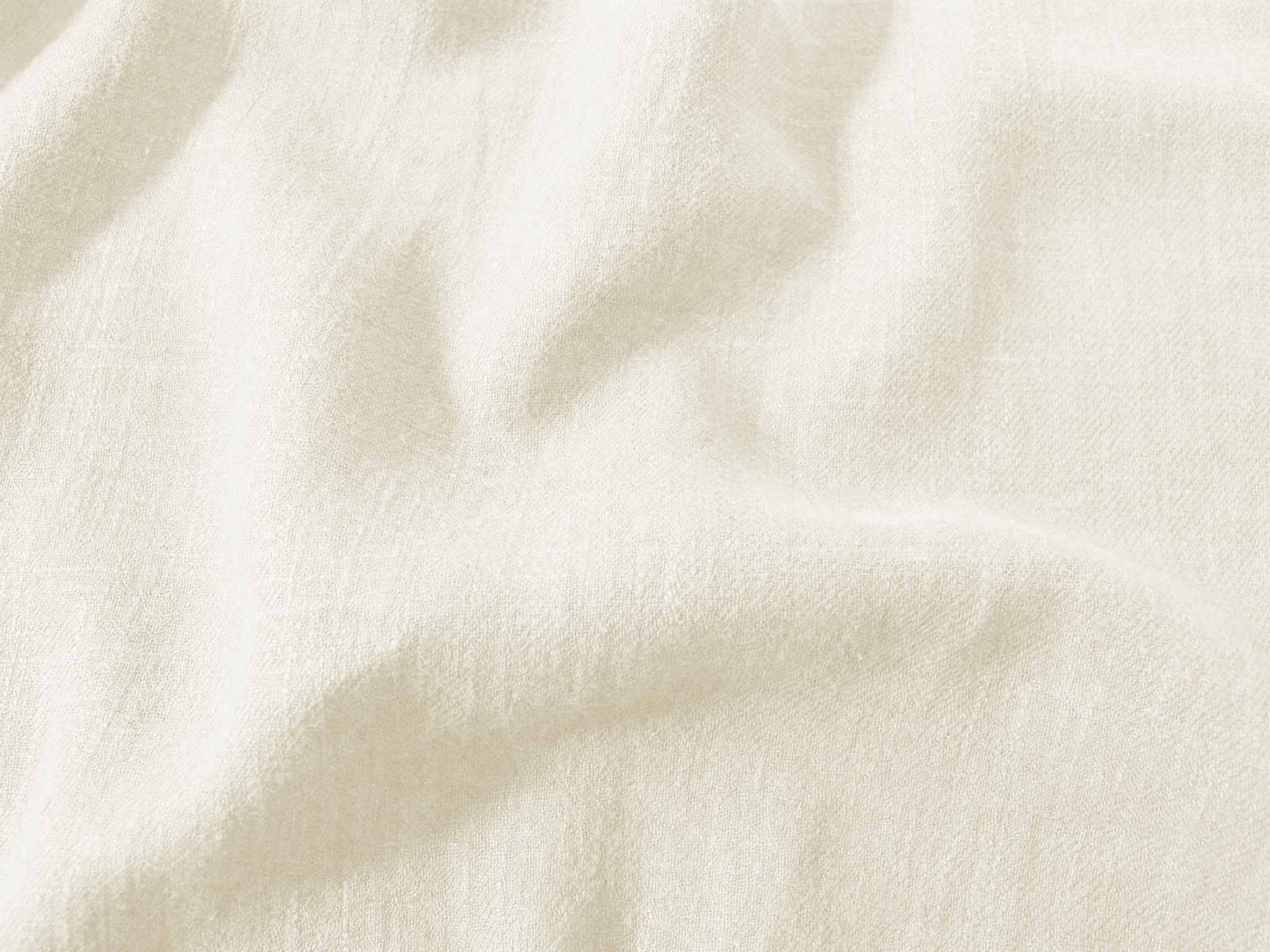 Off-white Linen Cotton fabric. Very soft - close-up. Enni Off-white by Ada & Ina