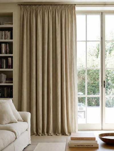 Made To Measure Wide Width Curtains for Living Room. Double Width Pure Linen Natural Fabric