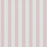 Evianne Peony-WHT - White curtain fabric with Pink Striped print