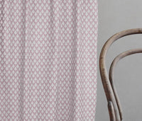 Kira Peony - Curtain fabric with Pink botanical print