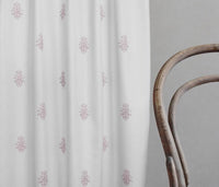 Lisana Peony - Curtain fabric with Pink abstract print