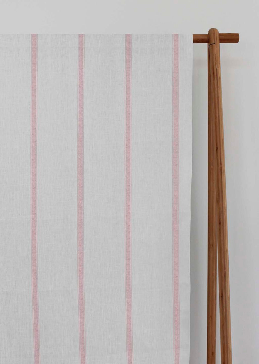 Rune Peony- vertical pink tone striped fabric.