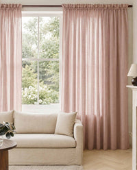 Pink Linen Curtains. Mariana Wild Peony by Ada & Ina
