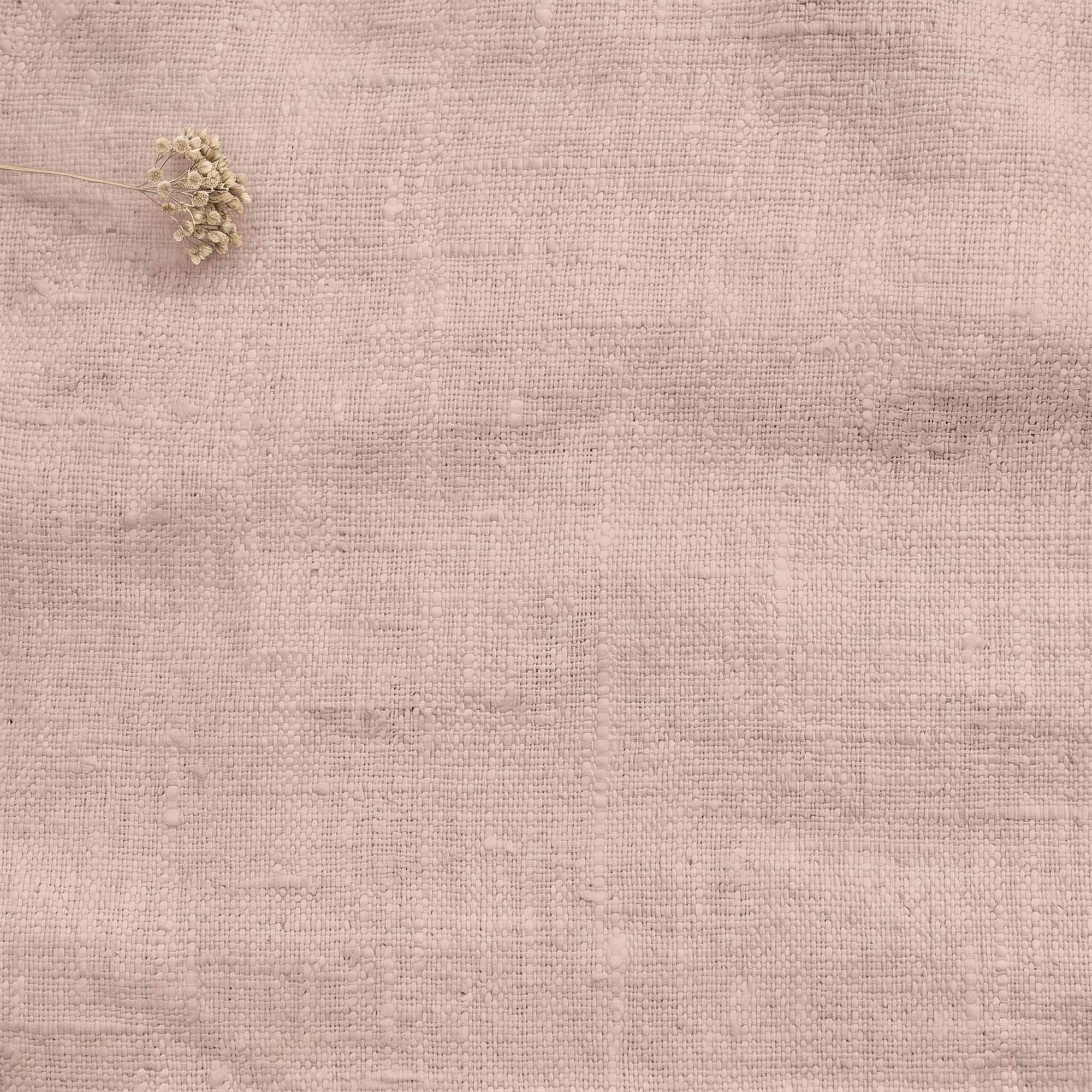 Pink Linen fabric - pre-washed 100% linen. Bianco Dusky Rose by Ada & Ina.