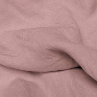 Pink Linen Fabric - close-up. Mariana Wild Peony by Ada & Ina