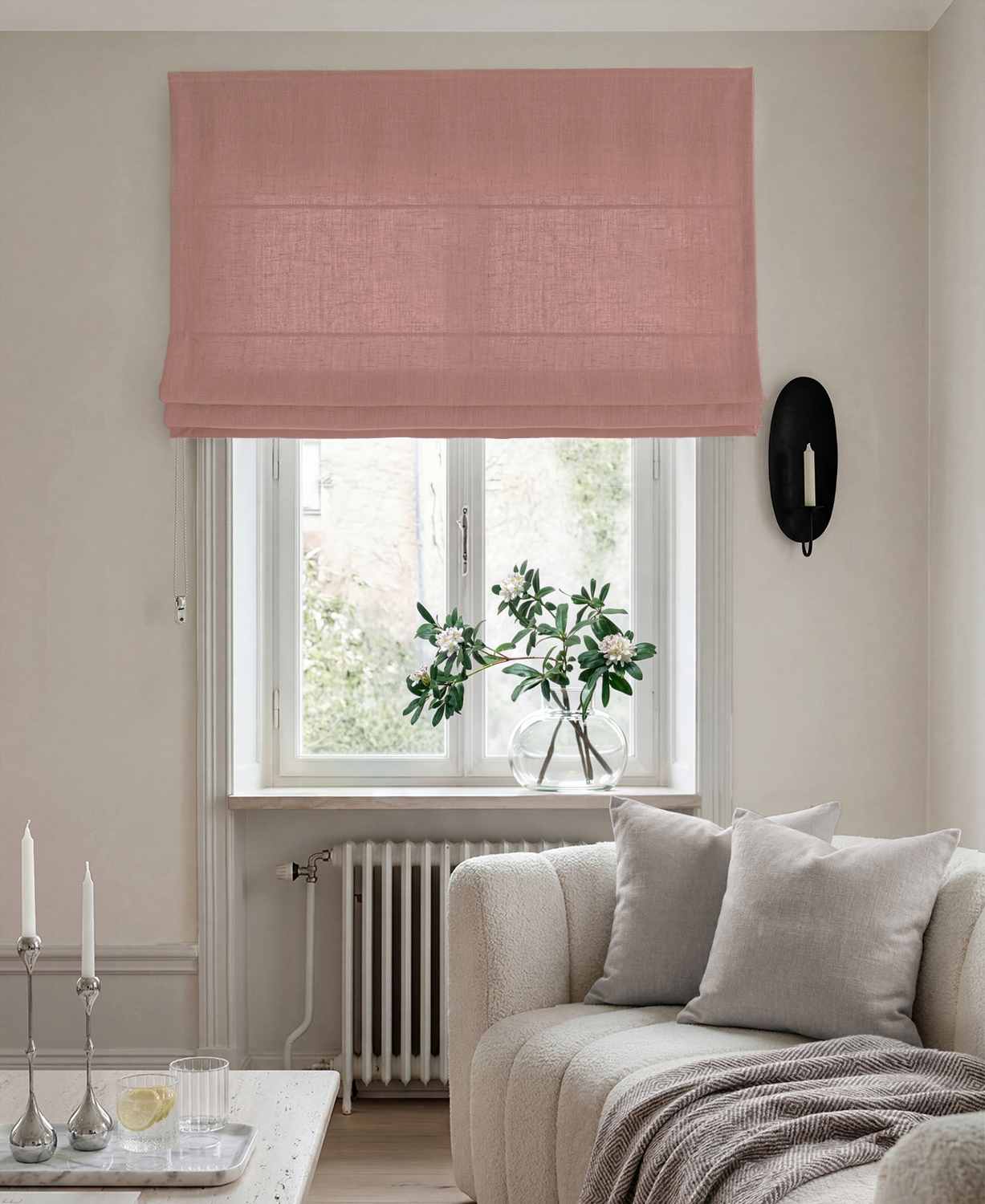 Bea Rhubarb - Roman Blind