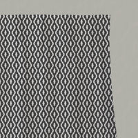 Grey Patterned Linen Pleated Curtains - Oona Charcoal - White base fabric.