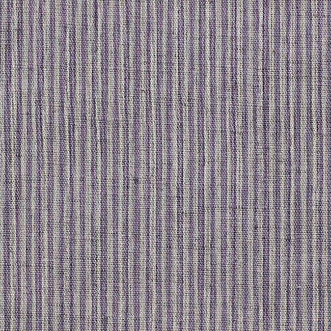 Laila Powder Plum - Curtain fabric with faded Purple stripes