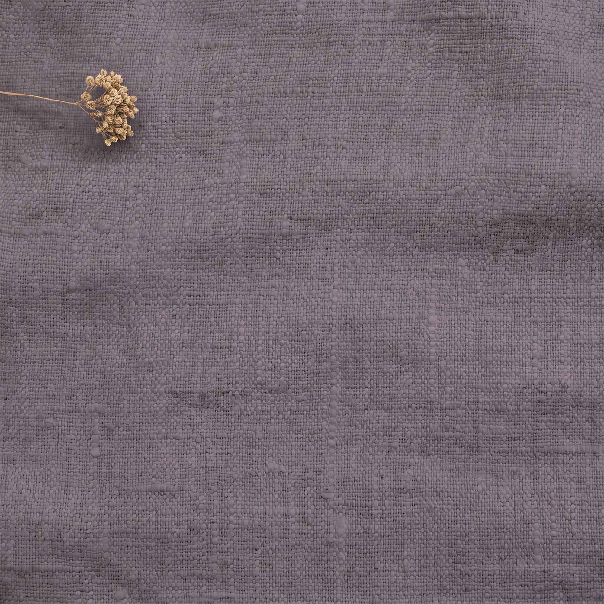 Purple Linen fabric - pre-washed 100% linen. Bianco Fig by Ada & Ina.
