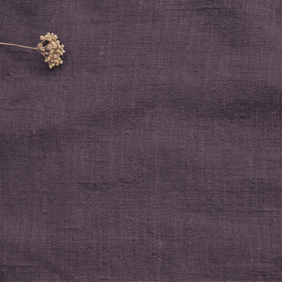 Purple Linen fabric - pre-washed 100% linen. Bianco Plum by Ada & Ina.