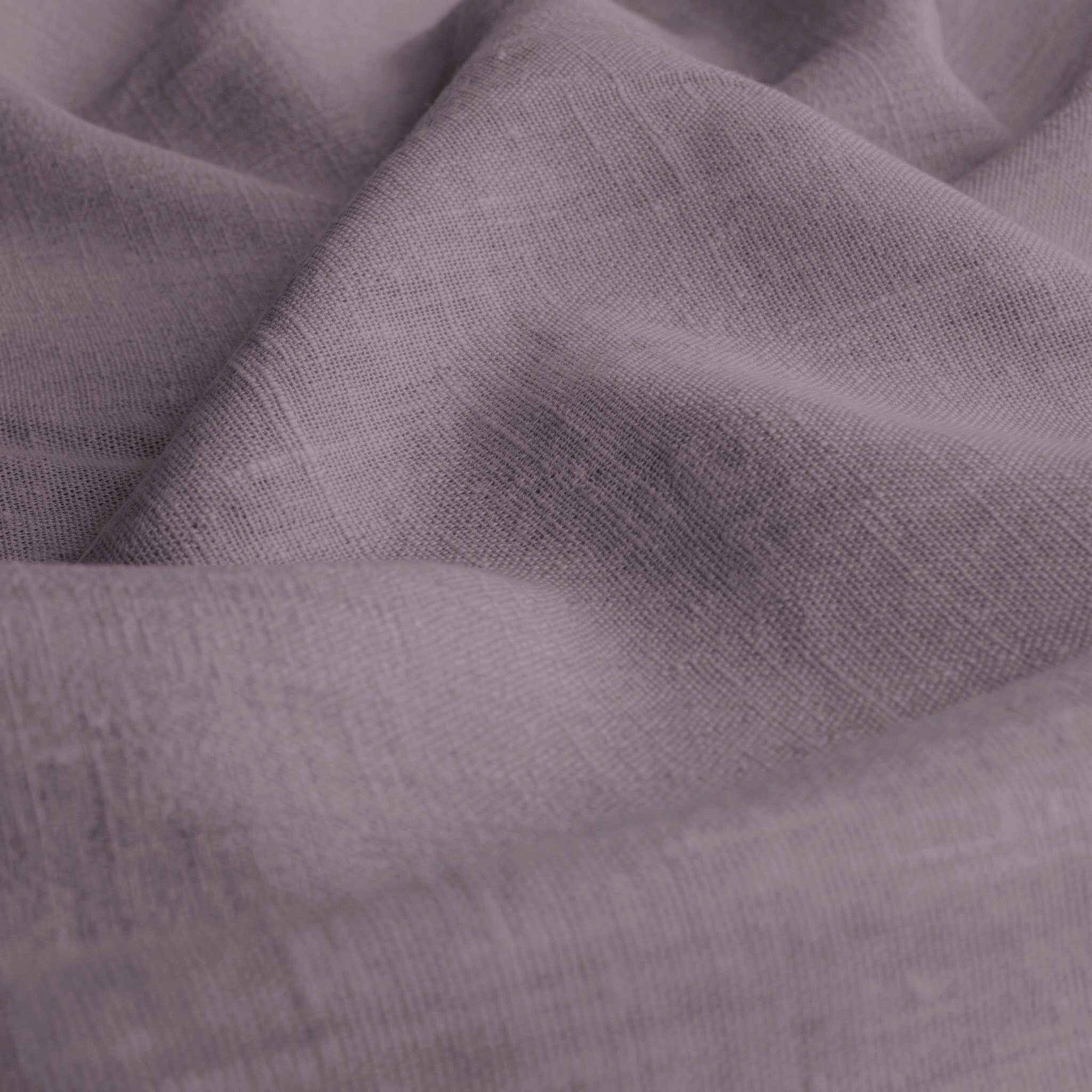 Purple Linen fabric - pre-washed 100% linen curtain fabric. Bianco Fig by Ada & Ina.