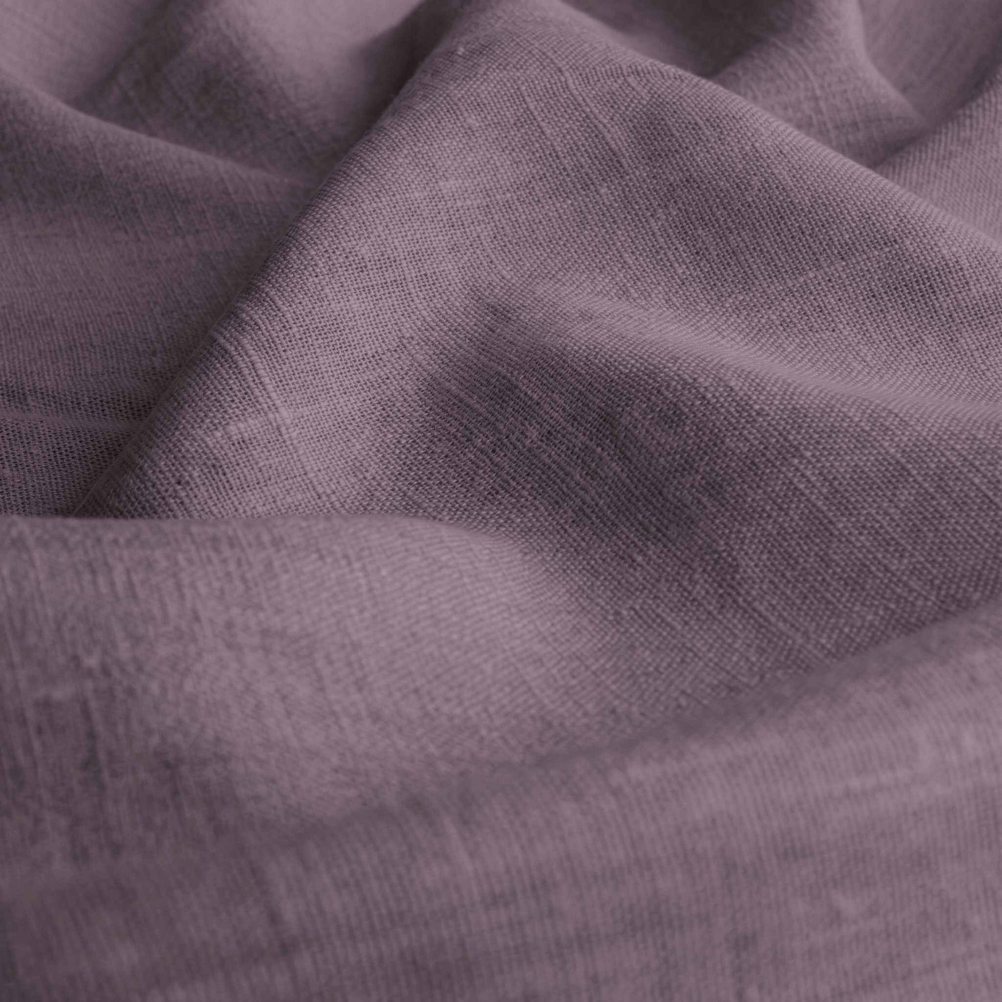 Purple Linen fabric - pre-washed 100% linen curtain fabric. Bianco Plum by Ada & Ina.