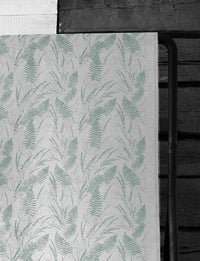 Fernia Sage - Fabric for curtains with Light Green pattern