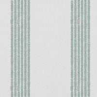 Sumi Sage-WHT - White curtain fabric with Green Striped print