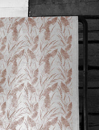 Fernia Sand - Fabric for curtains with Brown pattern