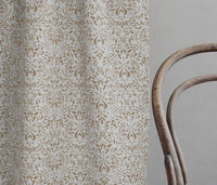 Jasmi Sand- Curtain fabric with Brown abstract print